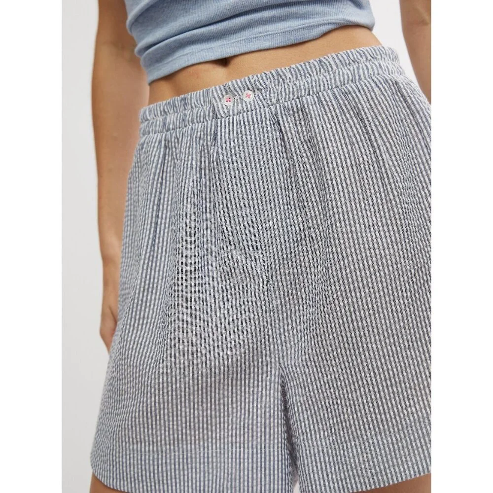 NWT FREE PEOPLE Cloud Nine Boxer / Navy Stripe - Picture 4 of 7